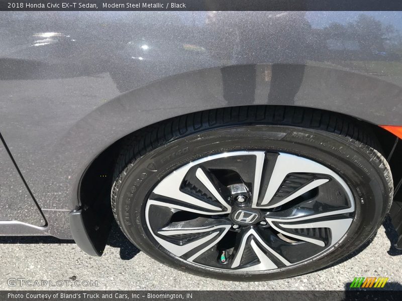 Modern Steel Metallic / Black 2018 Honda Civic EX-T Sedan