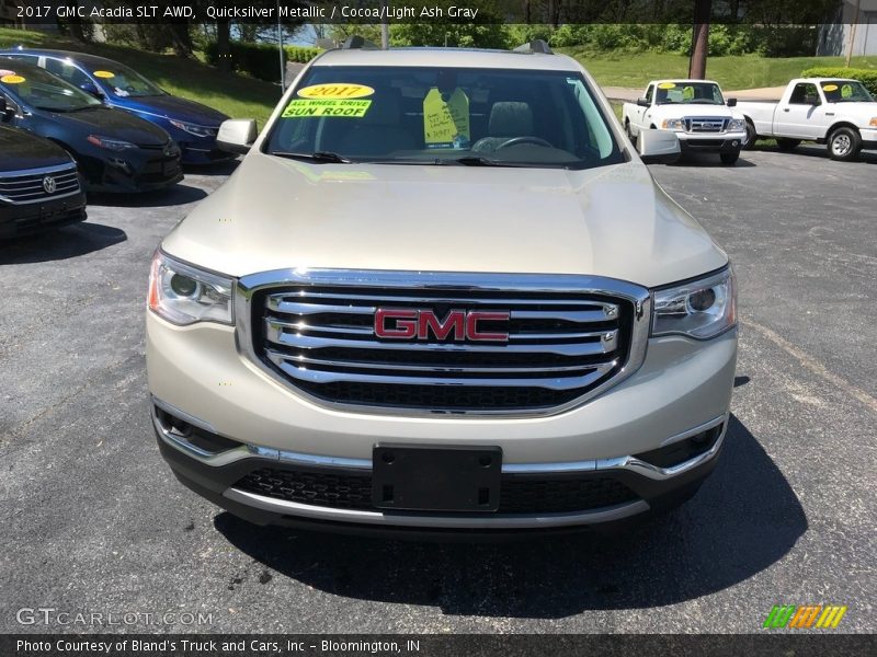 Quicksilver Metallic / Cocoa/Light Ash Gray 2017 GMC Acadia SLT AWD