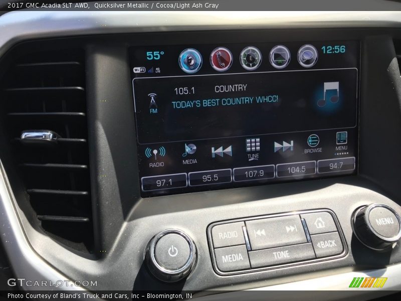 Quicksilver Metallic / Cocoa/Light Ash Gray 2017 GMC Acadia SLT AWD