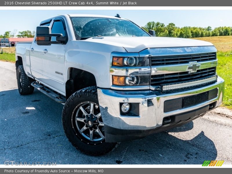 Summit White / Jet Black 2016 Chevrolet Silverado 2500HD LT Crew Cab 4x4