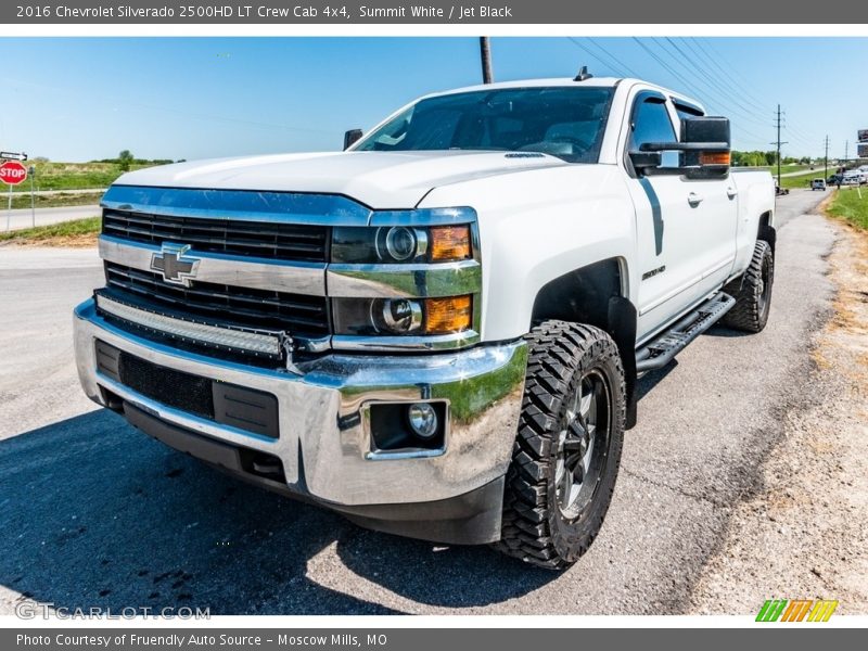 Summit White / Jet Black 2016 Chevrolet Silverado 2500HD LT Crew Cab 4x4