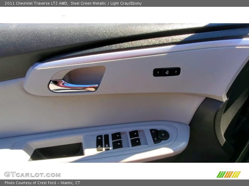Steel Green Metallic / Light Gray/Ebony 2011 Chevrolet Traverse LTZ AWD
