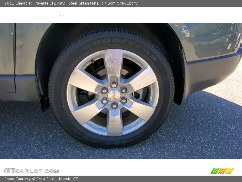Steel Green Metallic / Light Gray/Ebony 2011 Chevrolet Traverse LTZ AWD