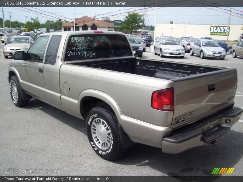 Pewter Metallic / Pewter 2001 GMC Sonoma SLS Extended Cab 4x4