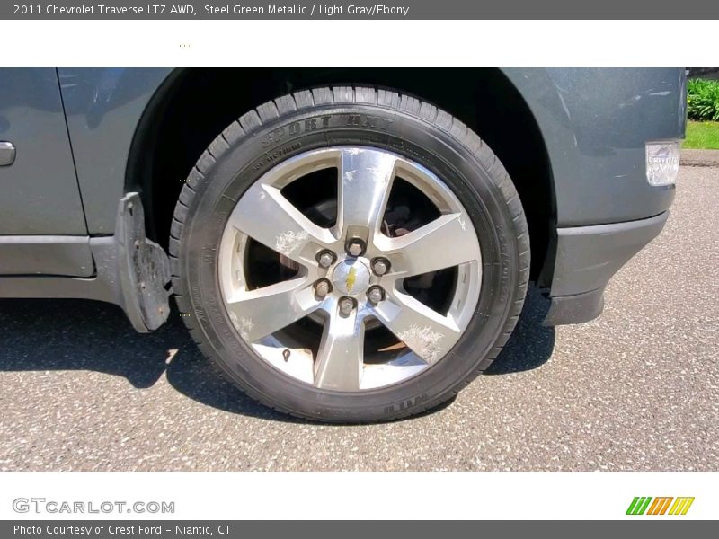 Steel Green Metallic / Light Gray/Ebony 2011 Chevrolet Traverse LTZ AWD
