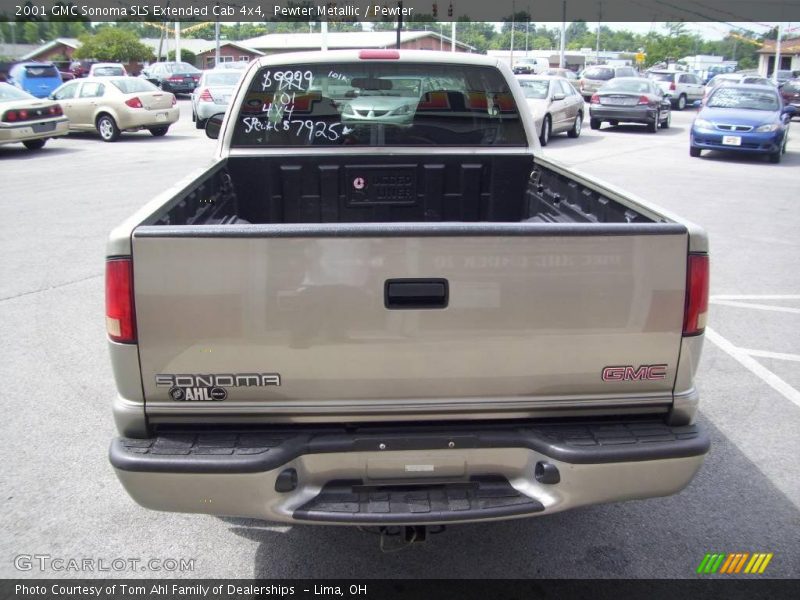 Pewter Metallic / Pewter 2001 GMC Sonoma SLS Extended Cab 4x4