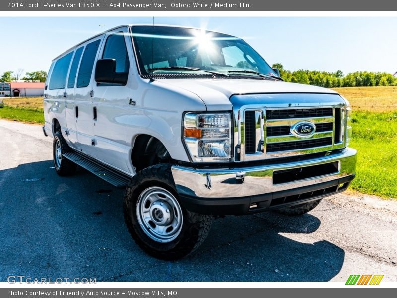 Oxford White / Medium Flint 2014 Ford E-Series Van E350 XLT 4x4 Passenger Van