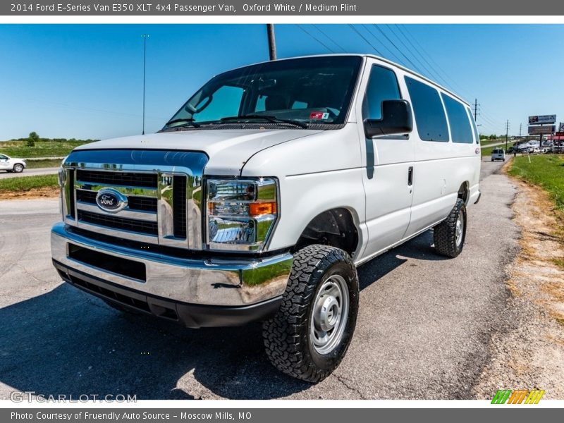 Oxford White / Medium Flint 2014 Ford E-Series Van E350 XLT 4x4 Passenger Van