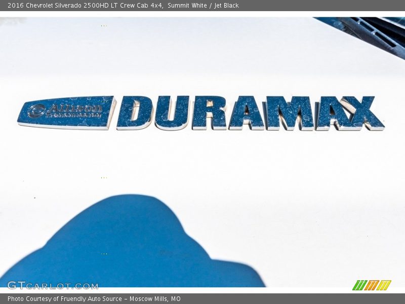 Summit White / Jet Black 2016 Chevrolet Silverado 2500HD LT Crew Cab 4x4