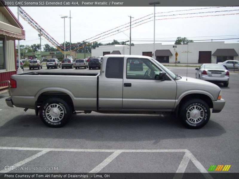 Pewter Metallic / Pewter 2001 GMC Sonoma SLS Extended Cab 4x4