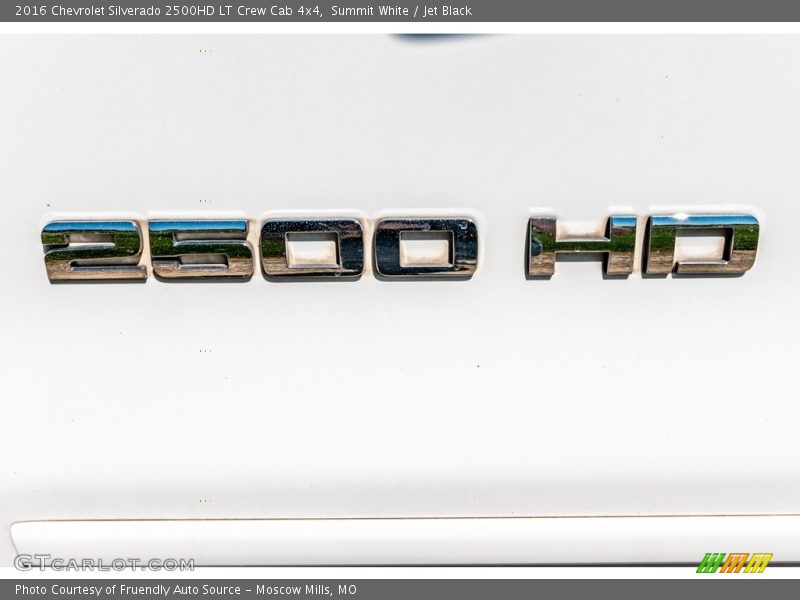 Summit White / Jet Black 2016 Chevrolet Silverado 2500HD LT Crew Cab 4x4