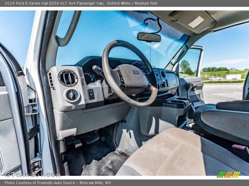 Oxford White / Medium Flint 2014 Ford E-Series Van E350 XLT 4x4 Passenger Van