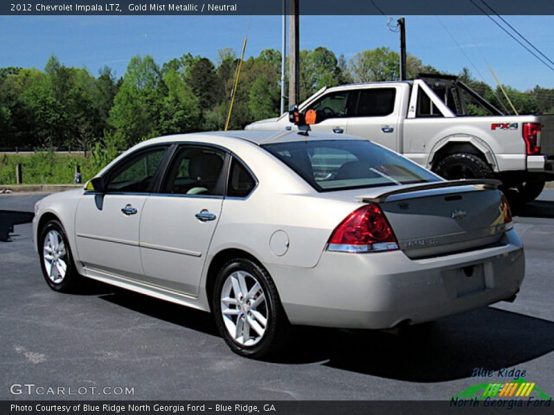 Gold Mist Metallic / Neutral 2012 Chevrolet Impala LTZ