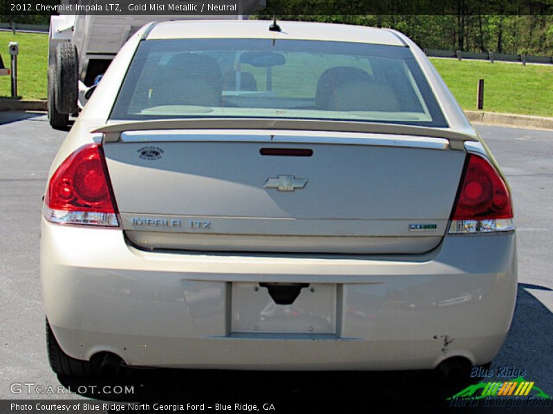 Gold Mist Metallic / Neutral 2012 Chevrolet Impala LTZ