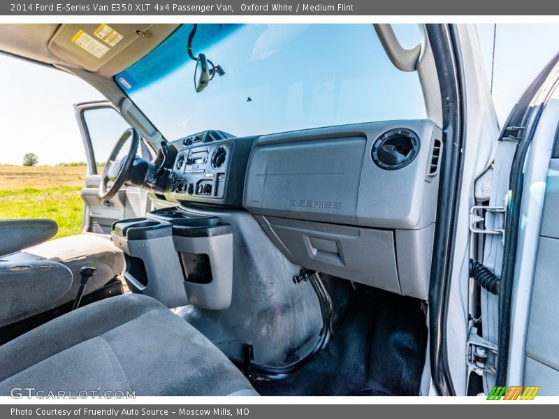 Oxford White / Medium Flint 2014 Ford E-Series Van E350 XLT 4x4 Passenger Van