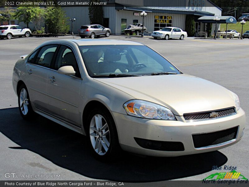 Gold Mist Metallic / Neutral 2012 Chevrolet Impala LTZ