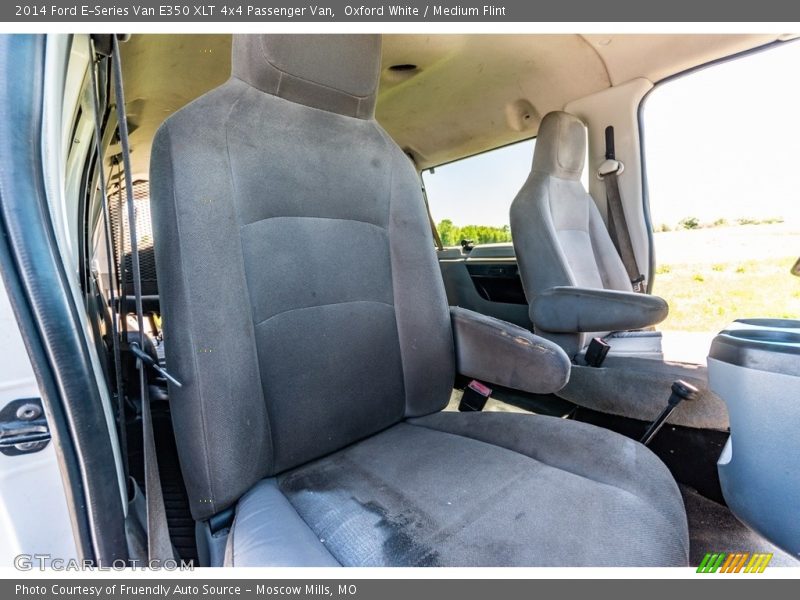 Oxford White / Medium Flint 2014 Ford E-Series Van E350 XLT 4x4 Passenger Van