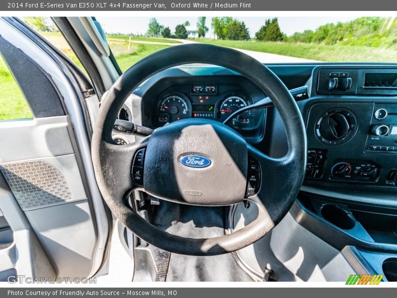 Oxford White / Medium Flint 2014 Ford E-Series Van E350 XLT 4x4 Passenger Van