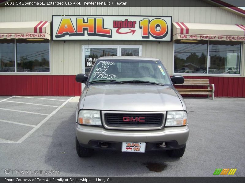 Pewter Metallic / Pewter 2001 GMC Sonoma SLS Extended Cab 4x4