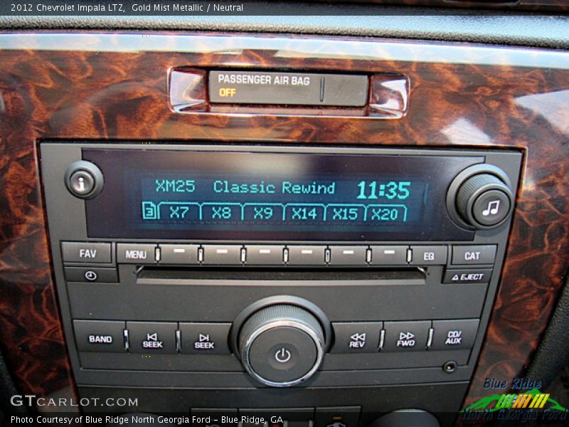 Gold Mist Metallic / Neutral 2012 Chevrolet Impala LTZ