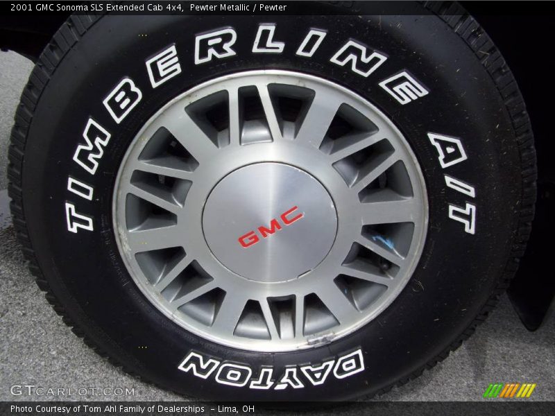Pewter Metallic / Pewter 2001 GMC Sonoma SLS Extended Cab 4x4