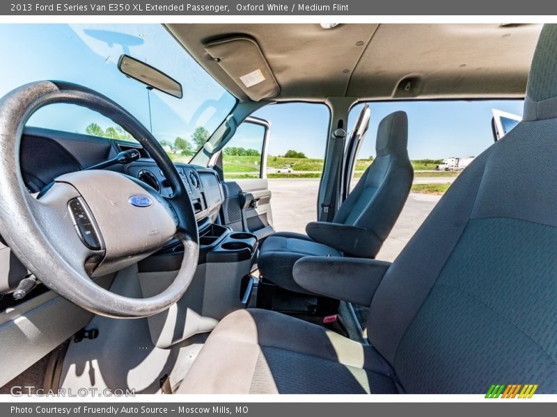 Oxford White / Medium Flint 2013 Ford E Series Van E350 XL Extended Passenger