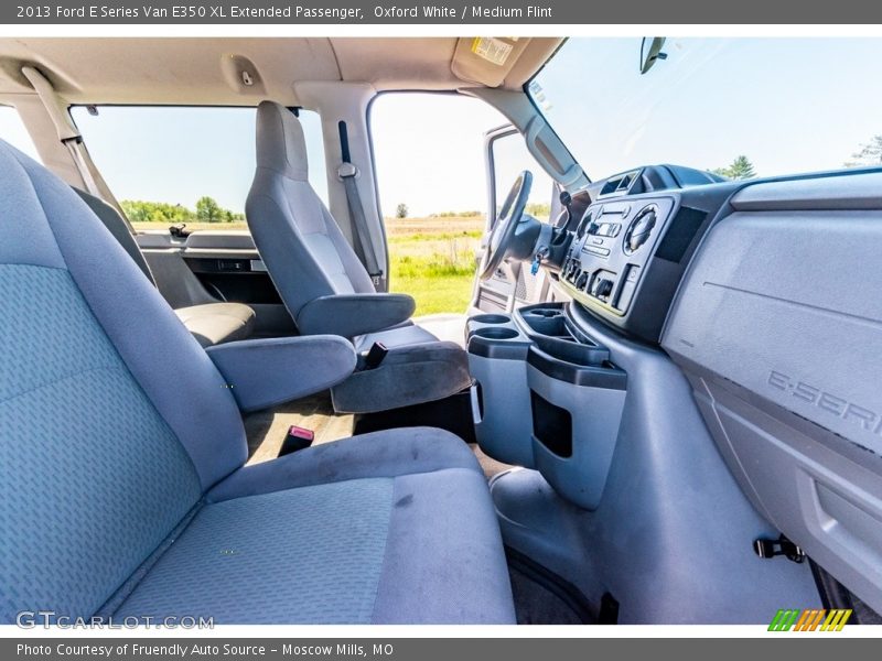 Oxford White / Medium Flint 2013 Ford E Series Van E350 XL Extended Passenger