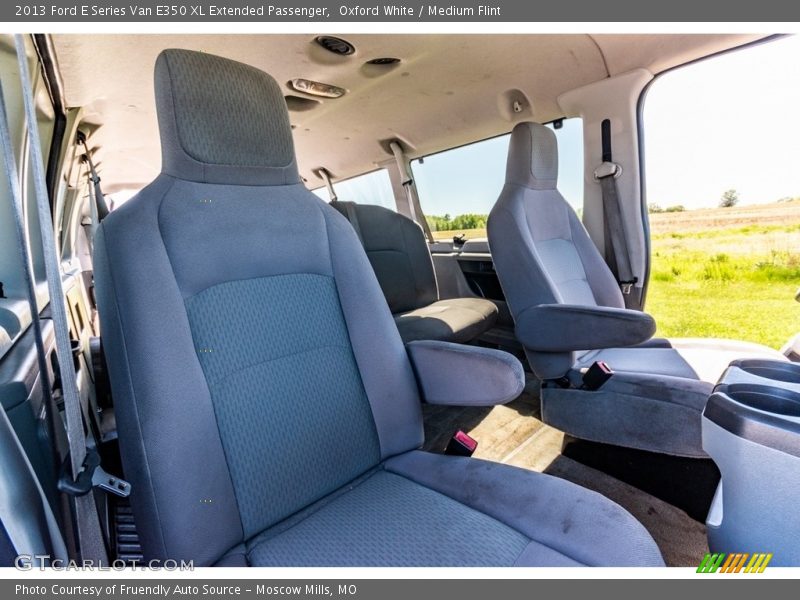 Oxford White / Medium Flint 2013 Ford E Series Van E350 XL Extended Passenger