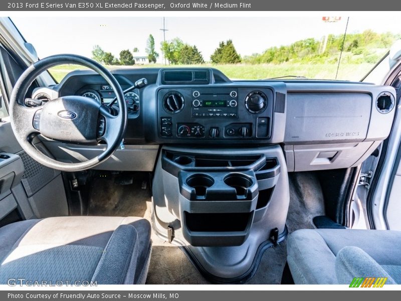 Oxford White / Medium Flint 2013 Ford E Series Van E350 XL Extended Passenger