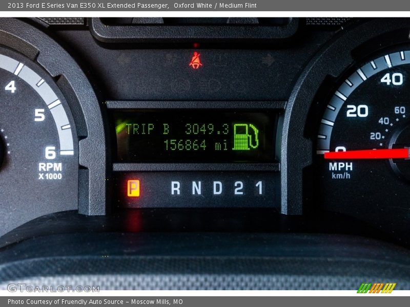 Oxford White / Medium Flint 2013 Ford E Series Van E350 XL Extended Passenger