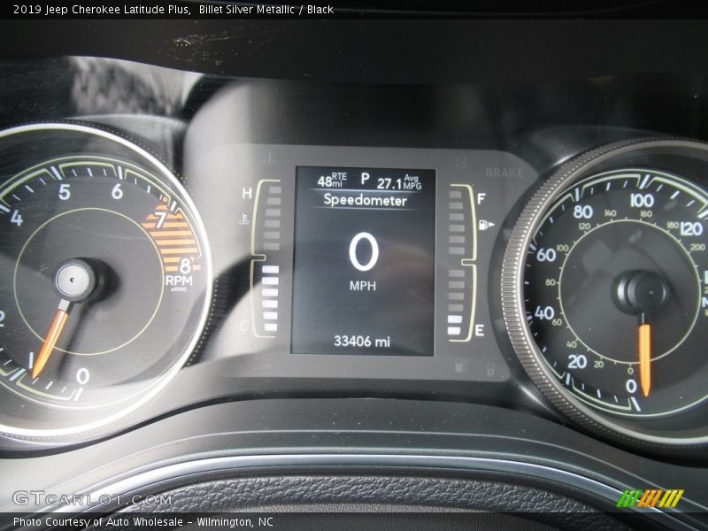 Billet Silver Metallic / Black 2019 Jeep Cherokee Latitude Plus