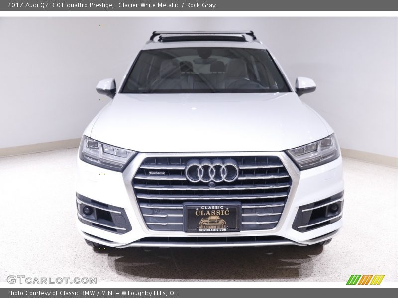 Glacier White Metallic / Rock Gray 2017 Audi Q7 3.0T quattro Prestige