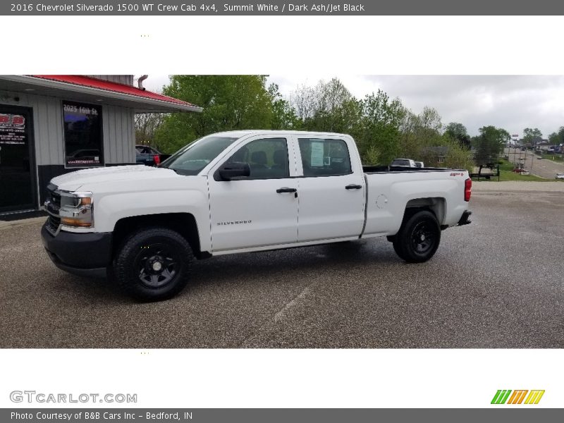 Summit White / Dark Ash/Jet Black 2016 Chevrolet Silverado 1500 WT Crew Cab 4x4