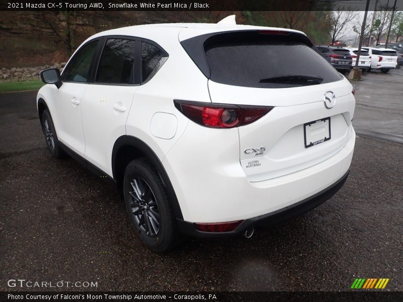Snowflake White Pearl Mica / Black 2021 Mazda CX-5 Touring AWD