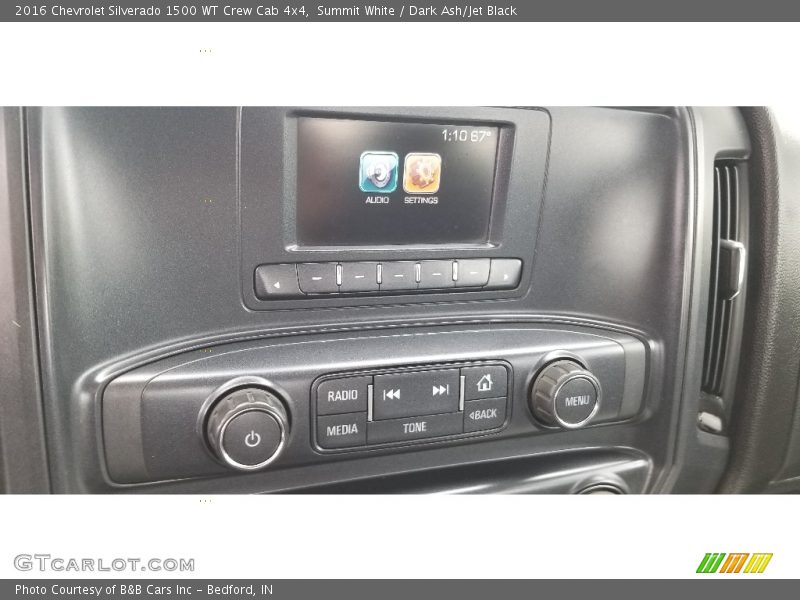 Summit White / Dark Ash/Jet Black 2016 Chevrolet Silverado 1500 WT Crew Cab 4x4