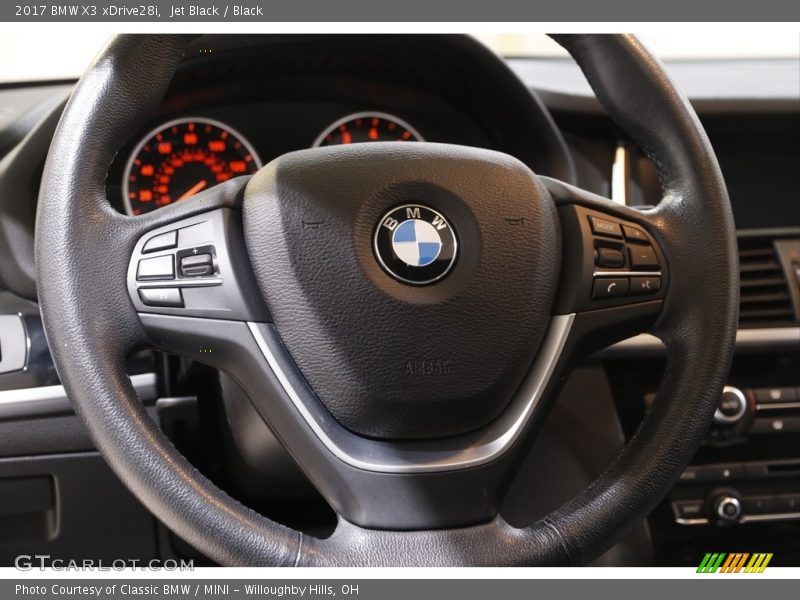 Jet Black / Black 2017 BMW X3 xDrive28i