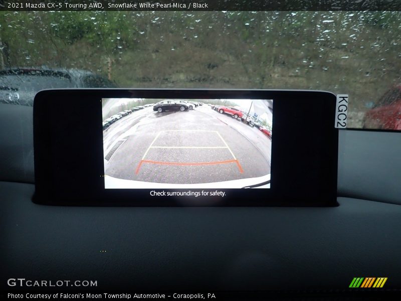 Snowflake White Pearl Mica / Black 2021 Mazda CX-5 Touring AWD