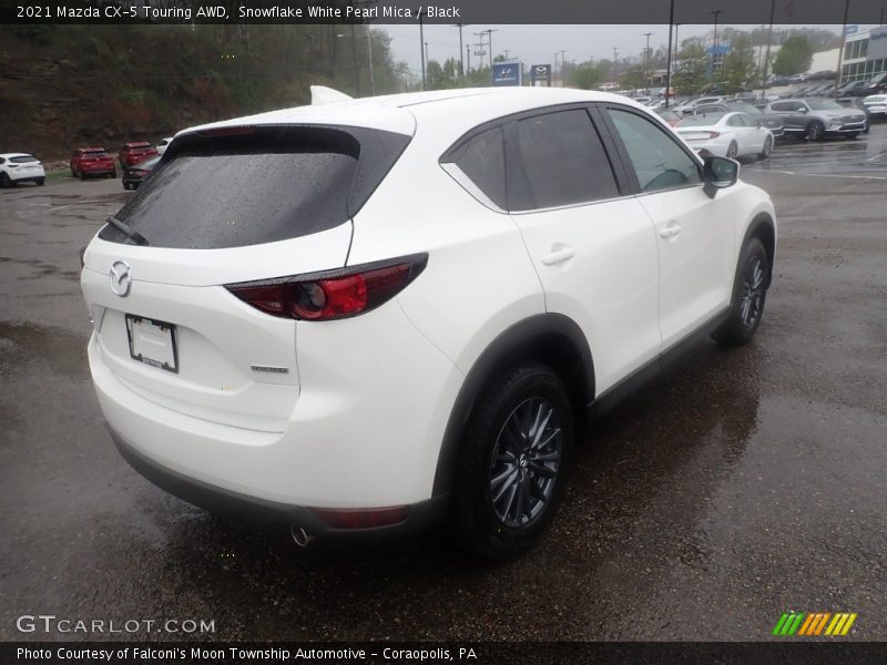 Snowflake White Pearl Mica / Black 2021 Mazda CX-5 Touring AWD