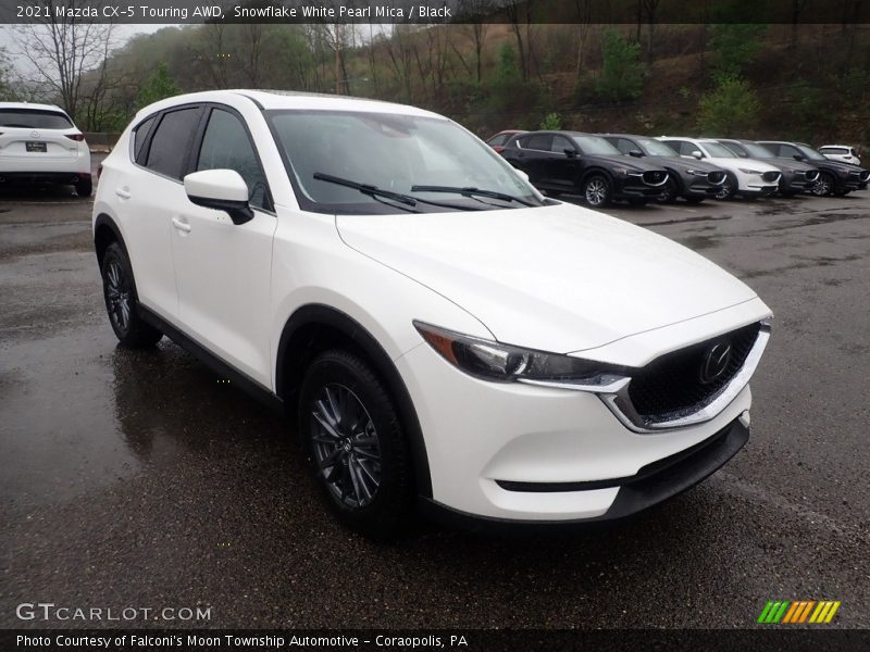 Snowflake White Pearl Mica / Black 2021 Mazda CX-5 Touring AWD