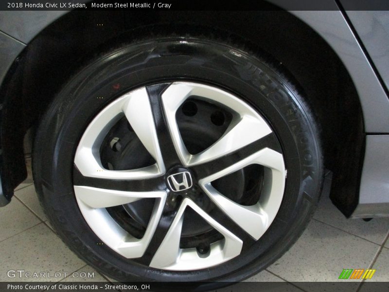 Modern Steel Metallic / Gray 2018 Honda Civic LX Sedan