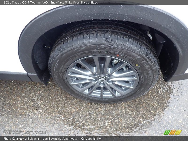 Snowflake White Pearl Mica / Black 2021 Mazda CX-5 Touring AWD