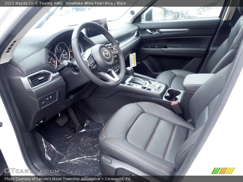 Snowflake White Pearl Mica / Black 2021 Mazda CX-5 Touring AWD