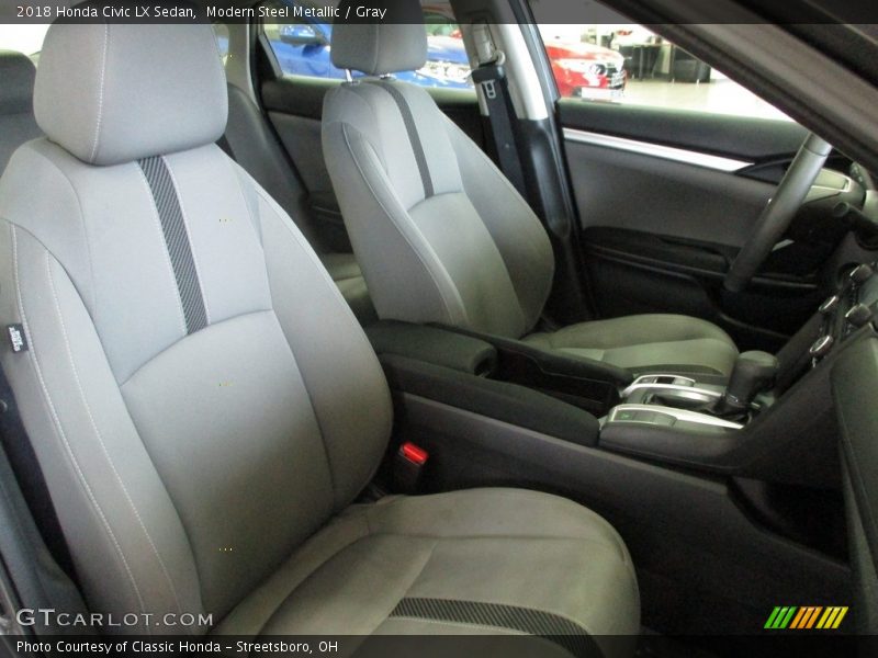 Modern Steel Metallic / Gray 2018 Honda Civic LX Sedan
