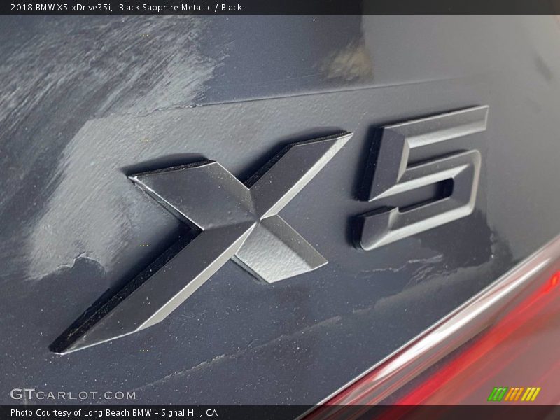 Black Sapphire Metallic / Black 2018 BMW X5 xDrive35i