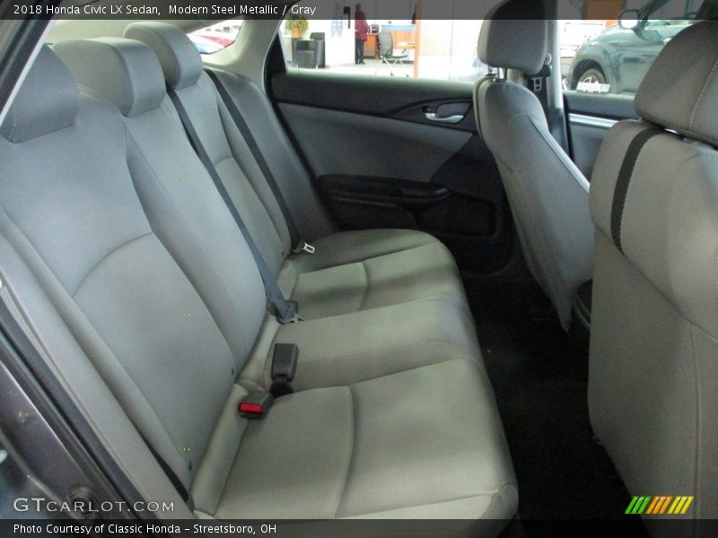 Modern Steel Metallic / Gray 2018 Honda Civic LX Sedan