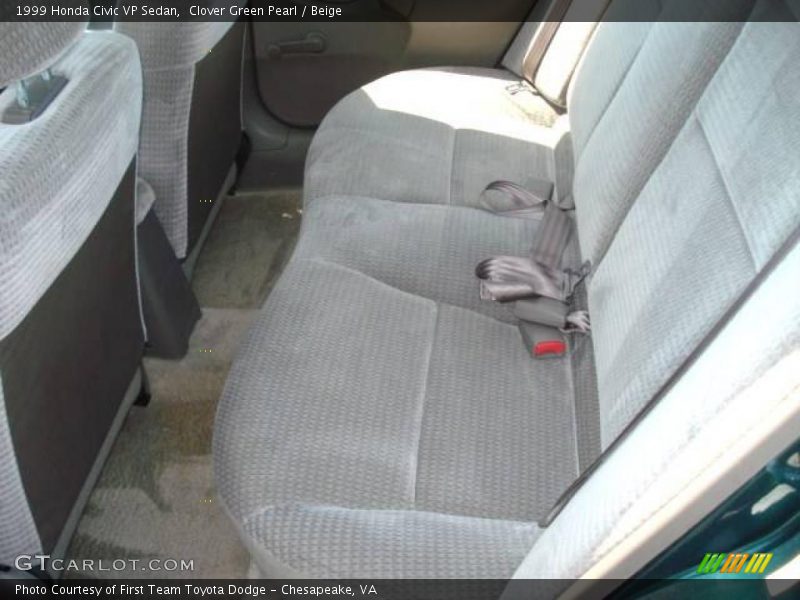 Clover Green Pearl / Beige 1999 Honda Civic VP Sedan