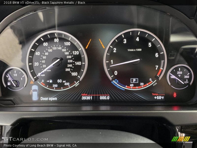 Black Sapphire Metallic / Black 2018 BMW X5 xDrive35i