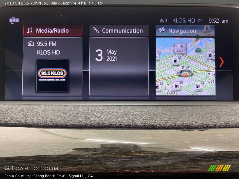 Black Sapphire Metallic / Black 2018 BMW X5 xDrive35i