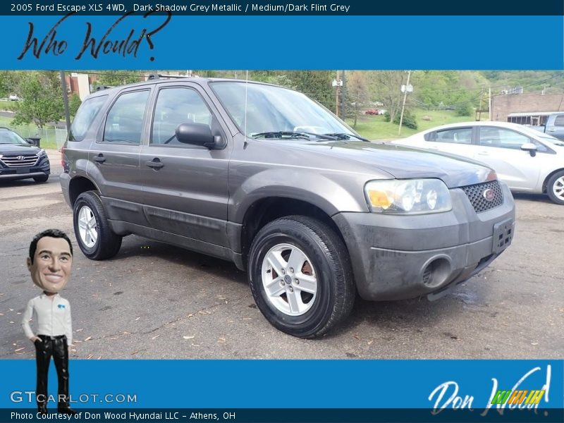 Dark Shadow Grey Metallic / Medium/Dark Flint Grey 2005 Ford Escape XLS 4WD