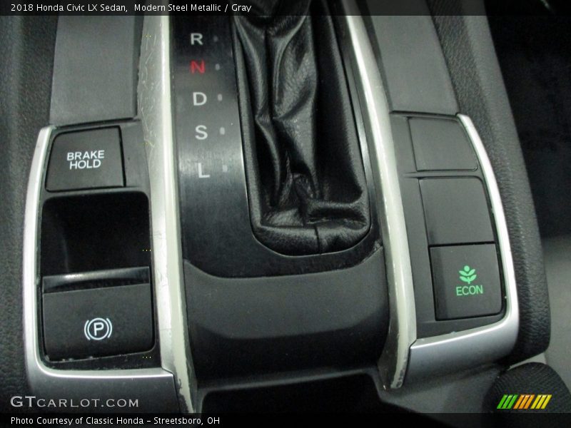 Modern Steel Metallic / Gray 2018 Honda Civic LX Sedan